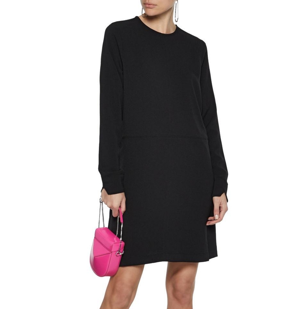 Ganni Clark Olive Green stripe dress